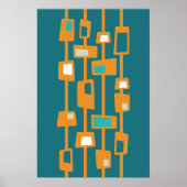 世紀半モダンば原子ファンキーブロック ポスター (正面)