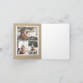 世紀半モダンば図解入りの、写真付きののクリスマス シーズンカード (内部)