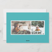 世紀半モダンば図解入りの、写真付きののクリスマス シーズンカード (裏面)