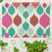 世紀半モダンば幾何カラフル物 キッチンタオル (折り畳み)