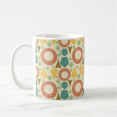 世紀半モダンば幾何カラフル コーヒーマグカップ (左)
