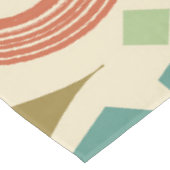 世紀半モダンば幾何カラフル テーブルクロス (アングル)