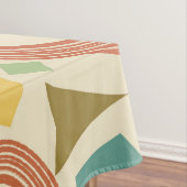 世紀半モダンば幾何カラフル テーブルクロス (インサイチュ)