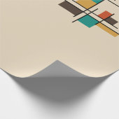 世紀半モダンば幾何カラフル ラッピングペーパー (角)