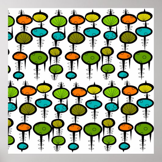 世紀半モダンば抽象芸術ポスター#44 ポスター (正面)