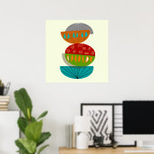 世紀半モダンば抽象芸術ポスター#54 ポスター (ホームオフィス)