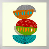 世紀半モダンば抽象芸術ポスター#54 ポスター (正面)