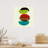 世紀半モダンば抽象芸術ポスター#56 ポスター (キッチン)