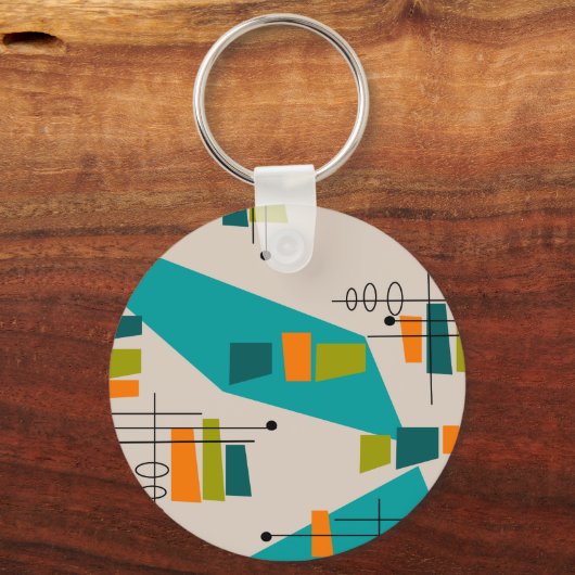 世紀半モダンば抽象芸術#55 キーホルダー (正面)