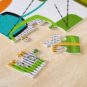 世紀半モダンば抽象芸術#57 ジグソーパズル (側面)