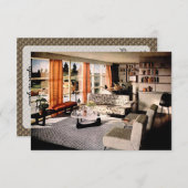 世紀半モダンば新居と住所の変更 案内状 (正面/裏面)