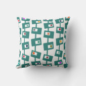 世紀半モダンば長方形と正方形 クッション (裏面)