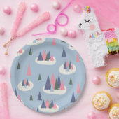 世紀半モダンば雪 ペーパープレート (パーティー)