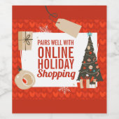 世紀半モダンば |おもしろいクリスマス ワインラベル (シングルラベル)