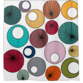 世紀半モダンば シャワーカーテン (正面)