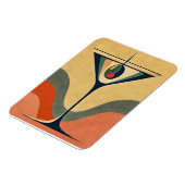 世紀半モダンば「ピメントオリーブmartini wave」 マグネット (左側)