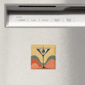 世紀半モダンば「ピメントオリーブmartini wave」 マグネット (インサイチュ (食洗機))