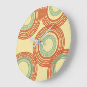 世紀半モダンば ラージ壁時計 (傾斜)