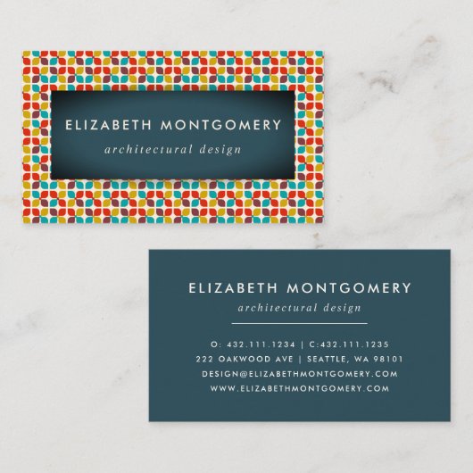 世紀半モダンば 名刺 (正面/裏面)