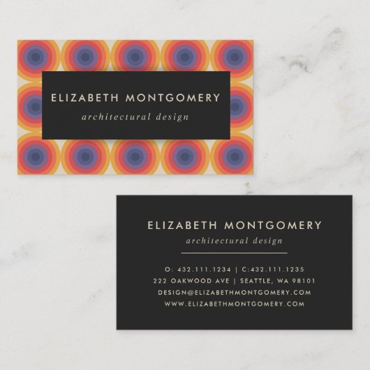 世紀半モダンば 名刺 (正面/裏面)