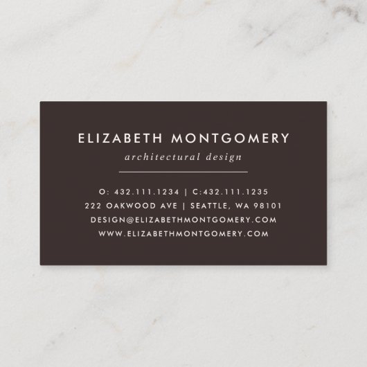 世紀半モダンば 名刺 (裏面)