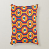 世紀半モダンば：抽象芸術幾何学。 アクセントクッション (正面(垂直))