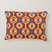 世紀半モダンば：抽象芸術幾何学。 アクセントクッション (裏面)