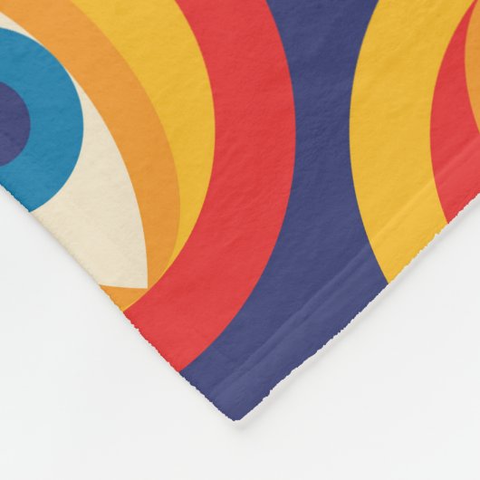 世紀半モダンば:抽象芸術幾何学。 フリースブランケット (角)