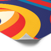 世紀半モダンば：抽象芸術幾何学。 ポスター (角)