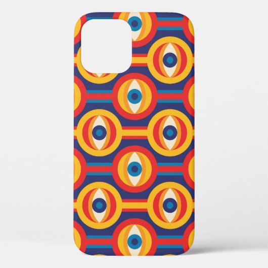 世紀半モダンば:抽象芸術幾何学。 Case-Mate iPhoneケース (裏面)