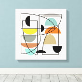 世紀半モダンば「椀」 キャンバスプリント (インサイチュ (ウッドフロア))