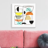 世紀半モダンば「椀」 キャンバスプリント (インサイチュ (リビング))