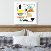 世紀半モダンば「椀」 キャンバスプリント (インサイチュ (寝室))