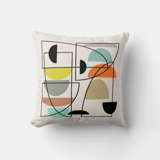 世紀半モダンば「椀」 クッション (正面)