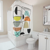 世紀半モダンば「椀」 シャワーカーテン (インサイチュ)