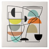 世紀半モダンば「椀」 タイル (正面)