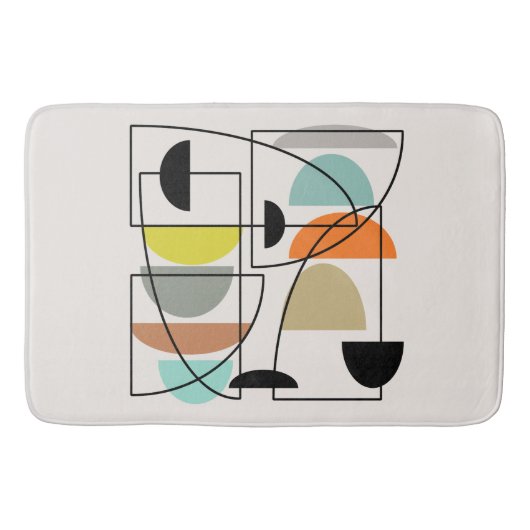 世紀半モダンば「椀」 バスマット (正面)