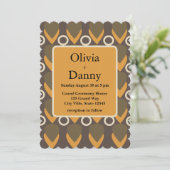 世紀半モダンコンテンポラリー結婚期 招待状 (スタンド正面)