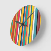世紀半モダンストライプ期 ラウンド壁時計 (傾斜)