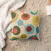 世紀半モダン期カラフル抽象芸術 クッション (ブランケット)