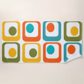 世紀半モダン角 ビーチタオル (正面)