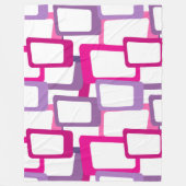 世紀半モダン角 フリースブランケット (正面)