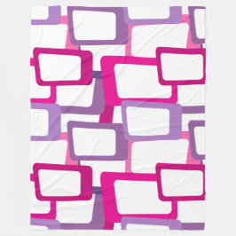 世紀半モダン角 フリースブランケット