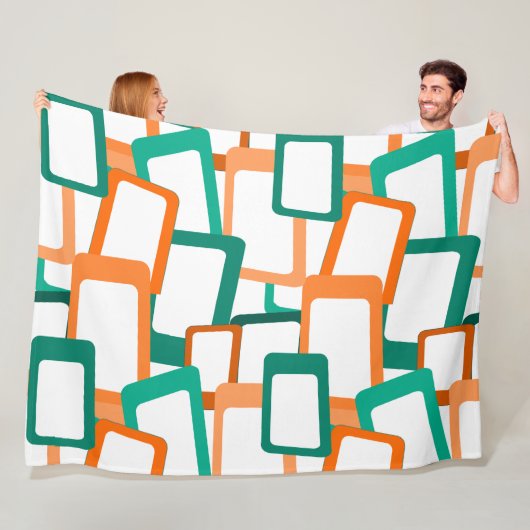 世紀半モダン角 フリースブランケット (インサイチュ)