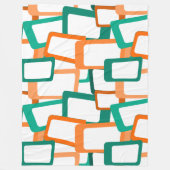 世紀半モダン角 フリースブランケット (正面)