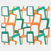 世紀半モダン角 フリースブランケット (正面(横))