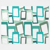 世紀半モダン角 フリースブランケット (正面(横))