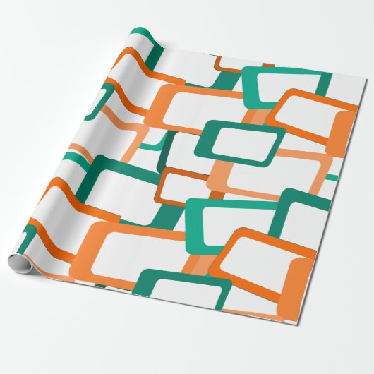 世紀半モダン角 ラッピングペーパー (アンロールド)