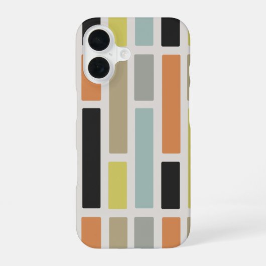 世紀半モダン角 iPhone 16ケース (裏面)