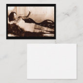 世紀末によって入れ墨される女性 名刺 (正面/裏面)